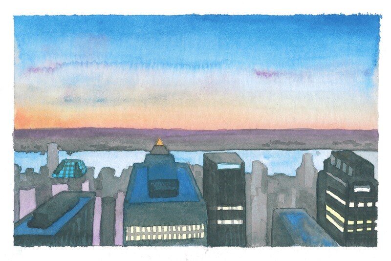 Rockefeller Watching Hudson River